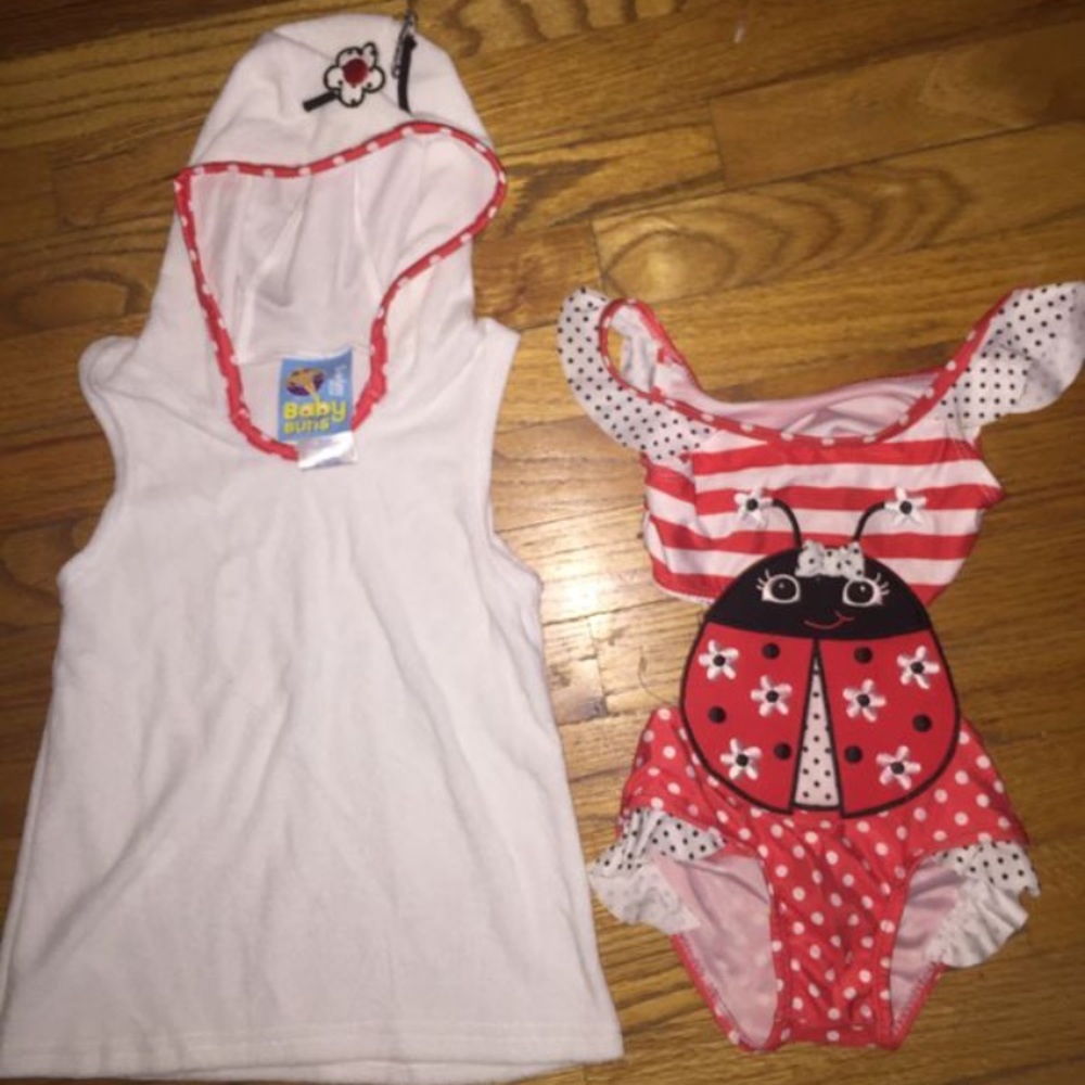 Lady Bug Baby 12 months Bathing Suit